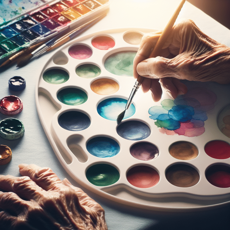 Easy Mixing Palettes for Senior Watercolor Painting