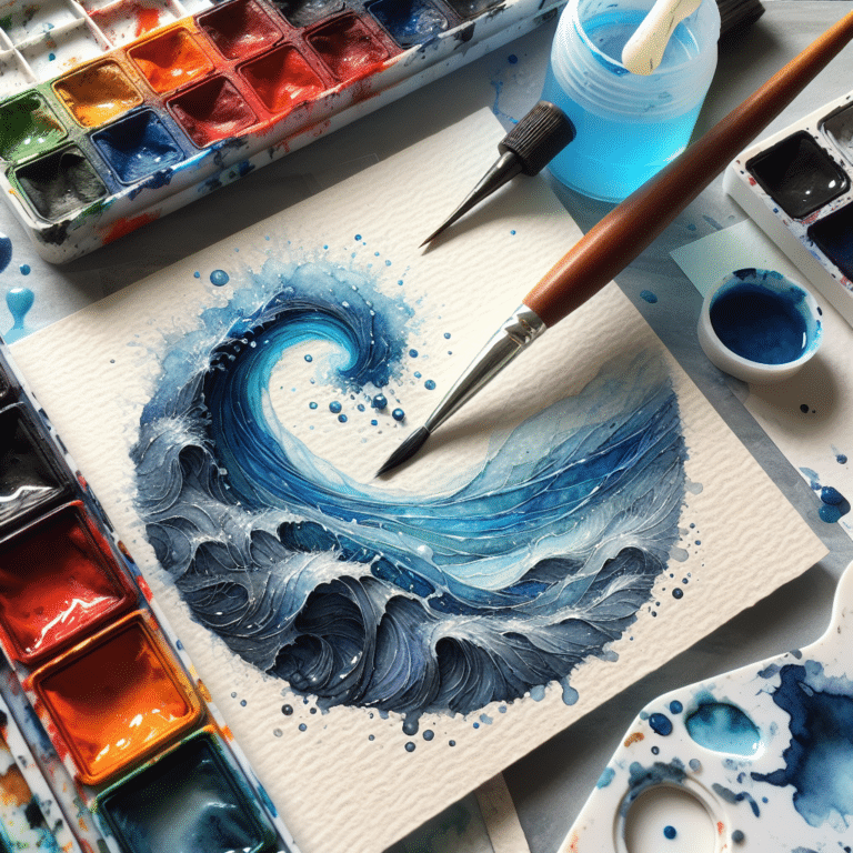 Creating Textures with Watercolor Paints