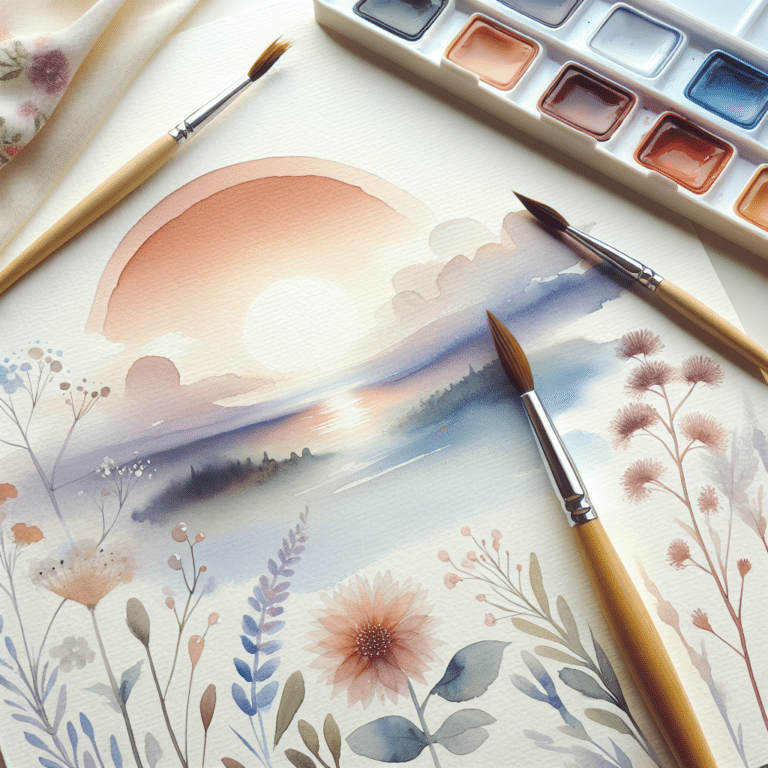 Stress Relief Watercolor Projects for Beginners