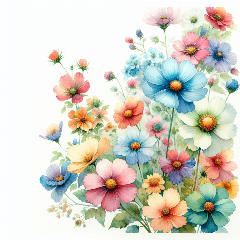 Simple Techniques for Realistic Watercolor Flowers