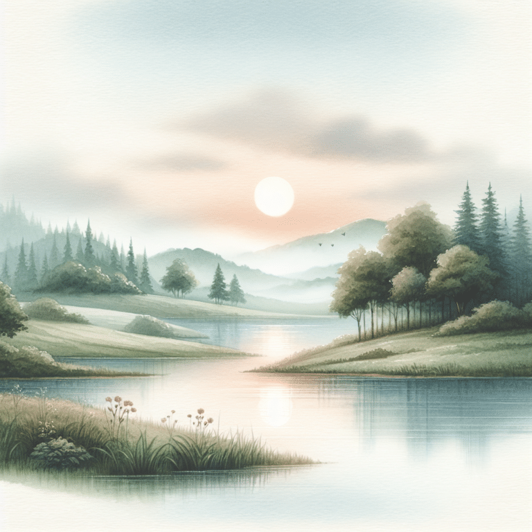 Calming Watercolor Scenes for Beginners