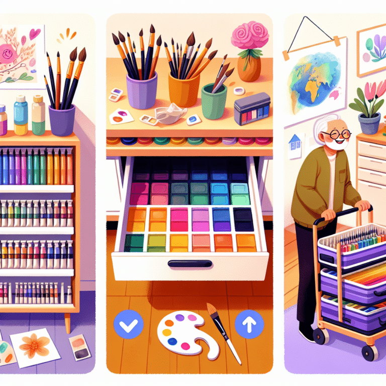 Creative Watercolor Storage Ideas for Seniors