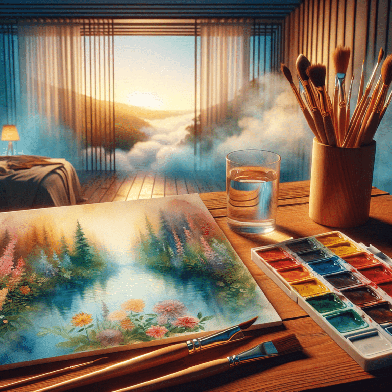 Stress-Relief Watercolor Exercises at Home