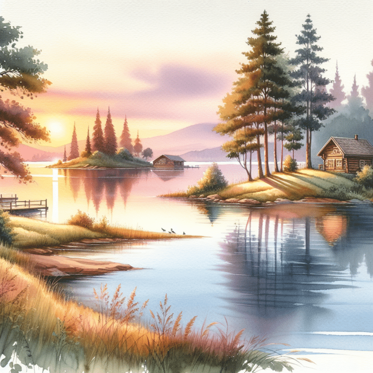 Calming Watercolor Scenes for Beginners