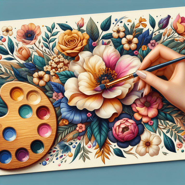 Blending Techniques for Floral Paintings